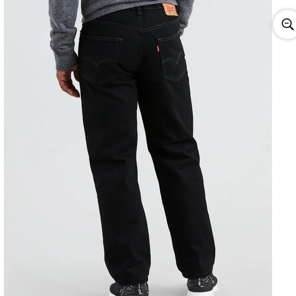 Levi's Men's Big & Tall 550 Relaxed Fit Jeans Black 44 x 29 NWT Cotton Waterless